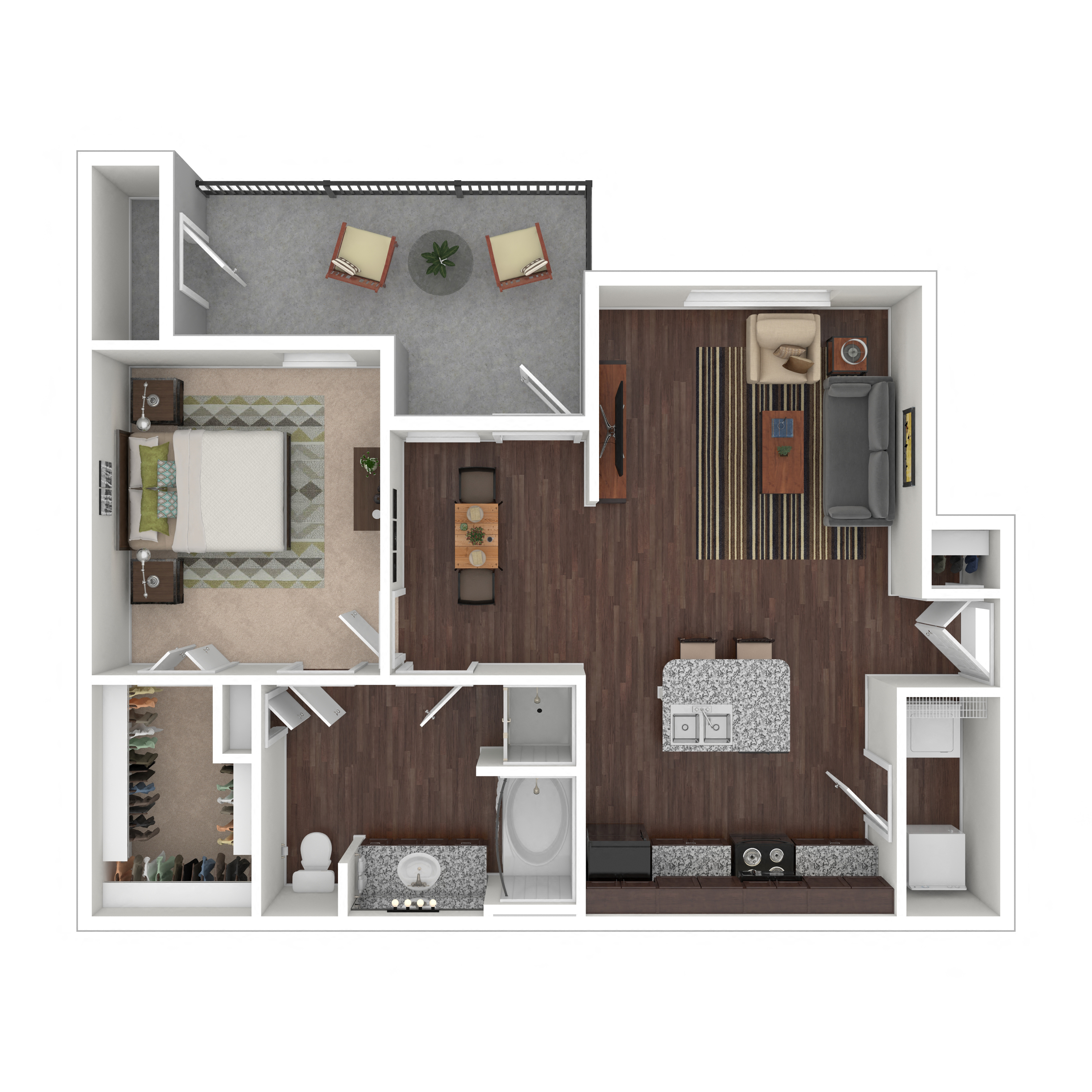 Floor plan layout diagram for 1D